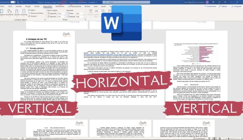 Cómo poner una hoja en horizontal en Word 2023